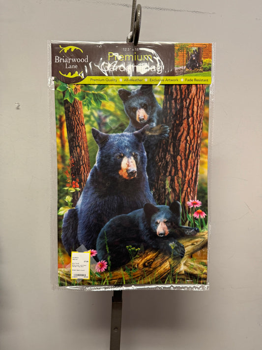 Briarwood Bear Garden Flag Size 12.5”x18” New